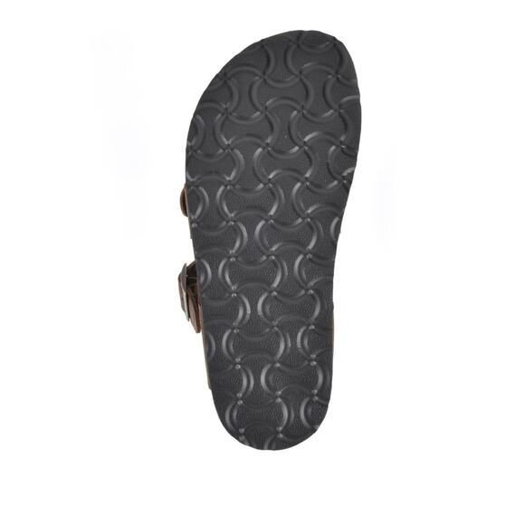 Mountain Sole Women's Black Leather Sandals Size 7 - Picture 3 of 3